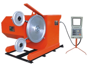 Diamond wire saw cutting machine